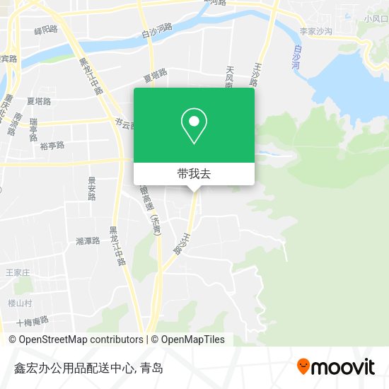 鑫宏办公用品配送中心地图