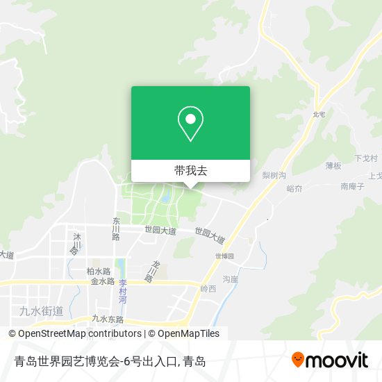 青岛世界园艺博览会-6号出入口地图