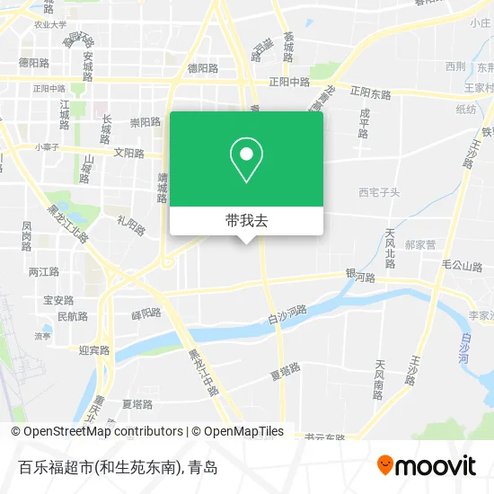百乐福超市(和生苑东南)地图