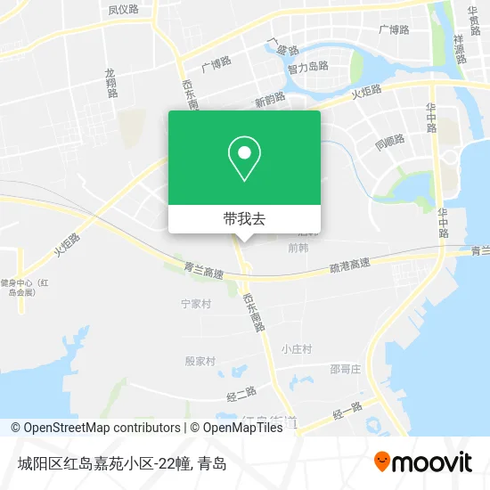 城阳区红岛嘉苑小区-22幢地图