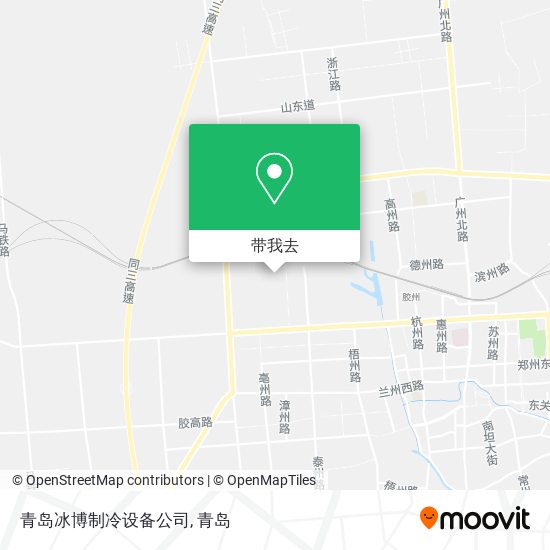 青岛冰博制冷设备公司地图