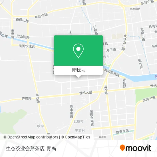 生态茶业会芹茶店地图