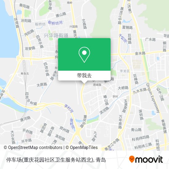停车场(重庆花园社区卫生服务站西北)地图
