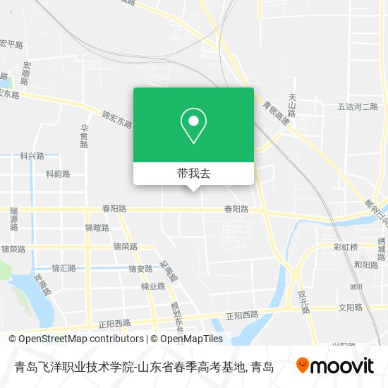 青岛飞洋职业技术学院-山东省春季高考基地地图