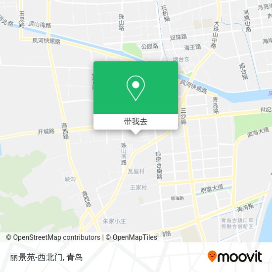 丽景苑-西北门地图