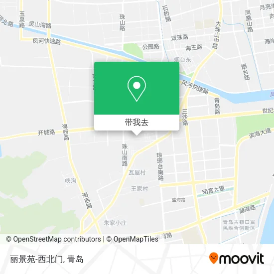 丽景苑-西北门地图