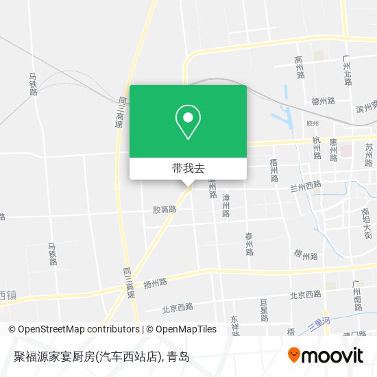 聚福源家宴厨房(汽车西站店)地图