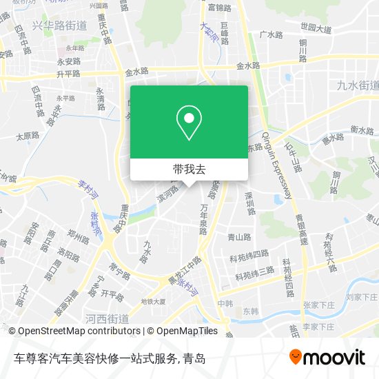 车尊客汽车美容快修一站式服务地图