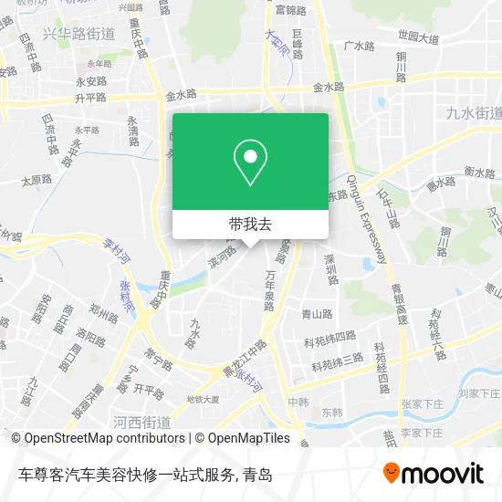 车尊客汽车美容快修一站式服务地图