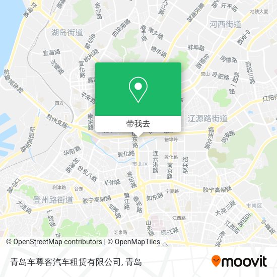 青岛车尊客汽车租赁有限公司地图
