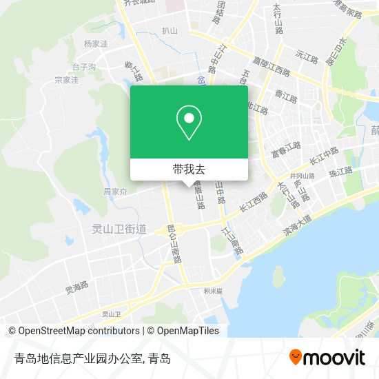 青岛地信息产业园办公室地图