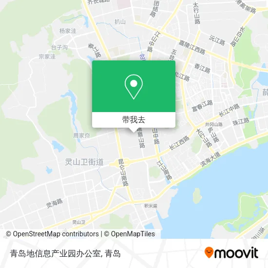 青岛地信息产业园办公室地图