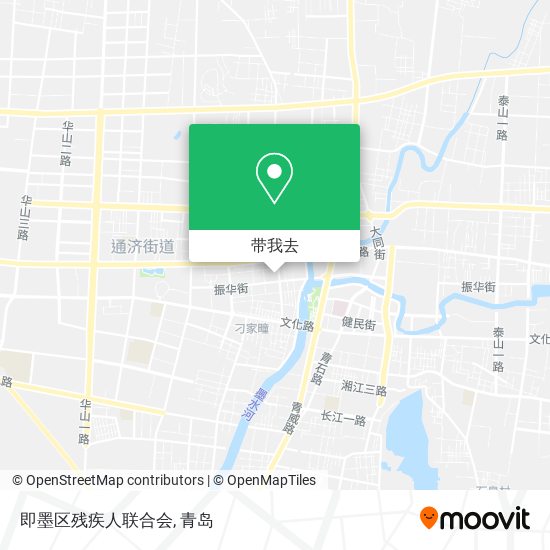 即墨区残疾人联合会地图