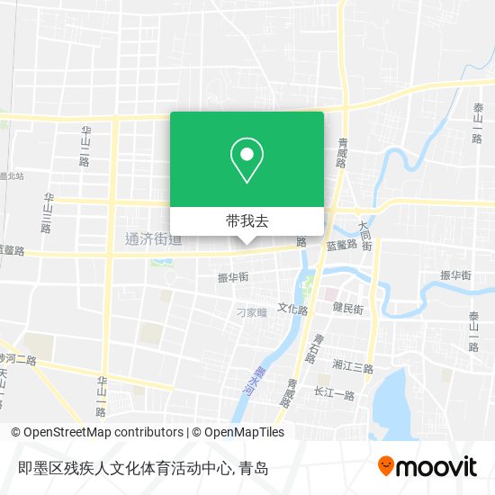 即墨区残疾人文化体育活动中心地图