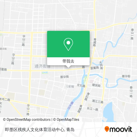 即墨区残疾人文化体育活动中心地图