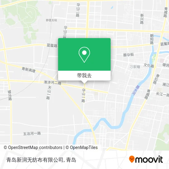 青岛新润无纺布有限公司地图