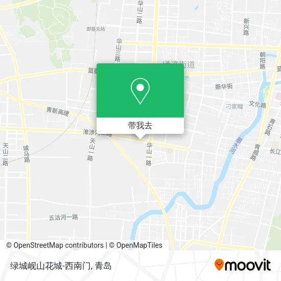绿城岘山花城-西南门地图