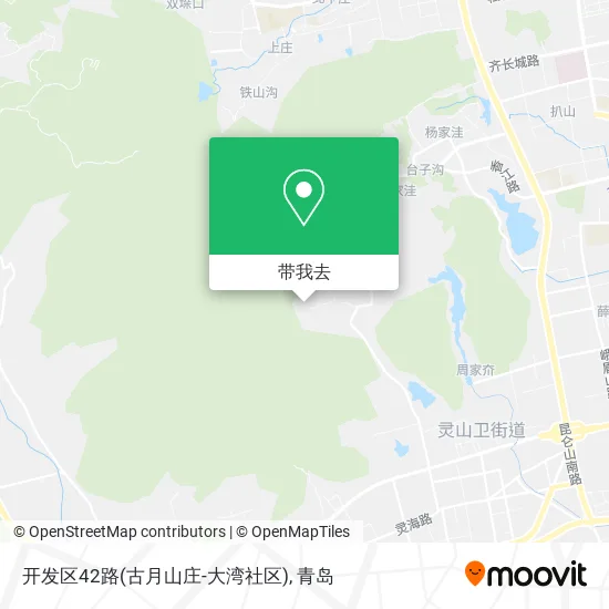 开发区42路(古月山庄-大湾社区)地图