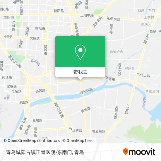 青岛城阳古镇正骨医院-东南门地图