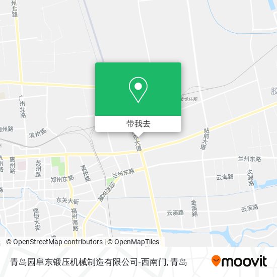 青岛园阜东锻压机械制造有限公司-西南门地图
