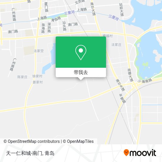 天一仁和城-南门地图