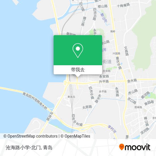 沧海路小学-北门地图