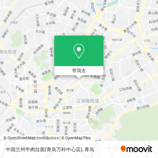中国兰州牛肉拉面(青岛万科中心店)地图