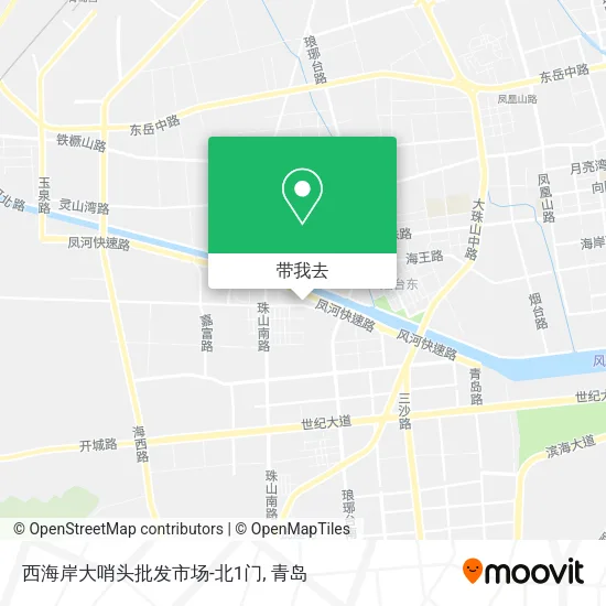 西海岸大哨头批发市场-北1门地图