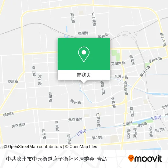 中共胶州市中云街道店子街社区居委会地图