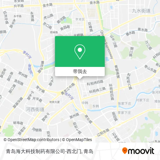 青岛海大科技制药有限公司-西北门地图