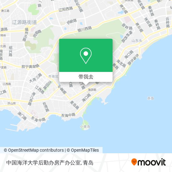 中国海洋大学后勤办房产办公室地图