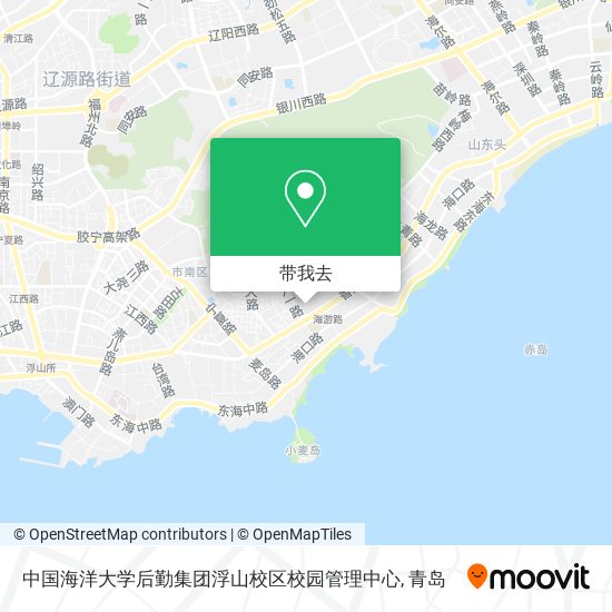 中国海洋大学后勤集团浮山校区校园管理中心地图