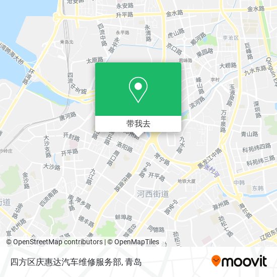 四方区庆惠达汽车维修服务部地图