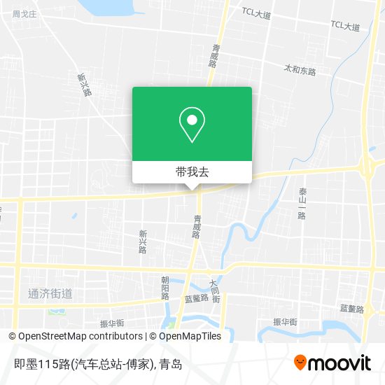 即墨115路(汽车总站-傅家)地图