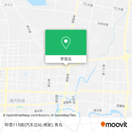 即墨115路(汽车总站-傅家)地图
