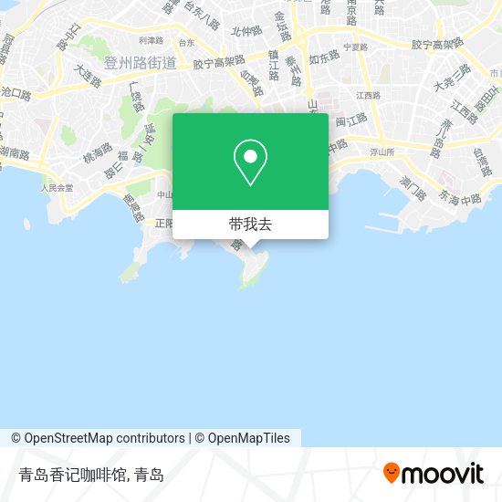 青岛香记咖啡馆地图