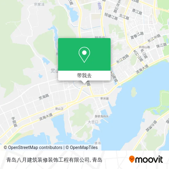 青岛八月建筑装修装饰工程有限公司地图