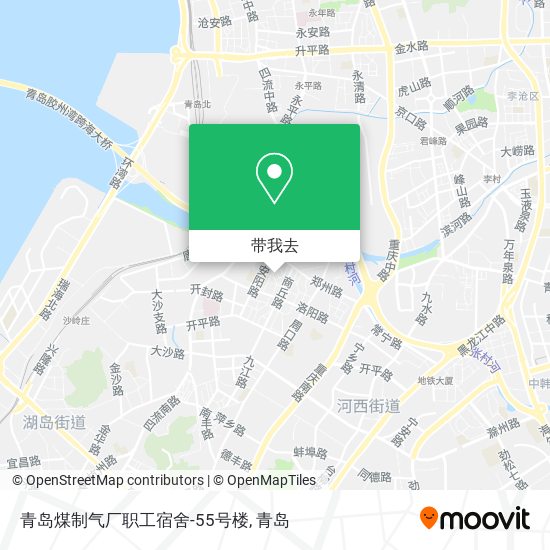 青岛煤制气厂职工宿舍-55号楼地图