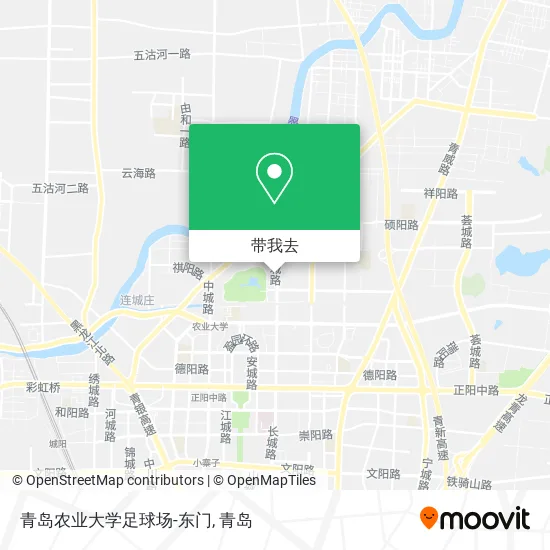 青岛农业大学足球场-东门地图