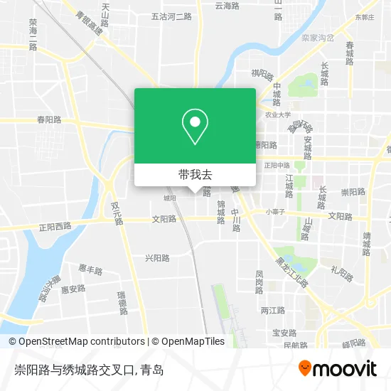 崇阳路与绣城路交叉口地图