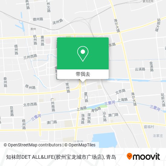 知袜郎DET ALL&LIFE(胶州宝龙城市广场店)地图