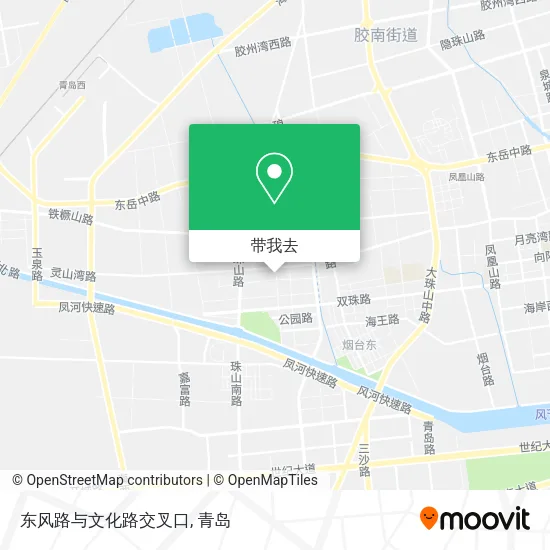 东风路与文化路交叉口地图