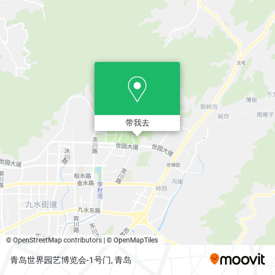 青岛世界园艺博览会-1号门地图