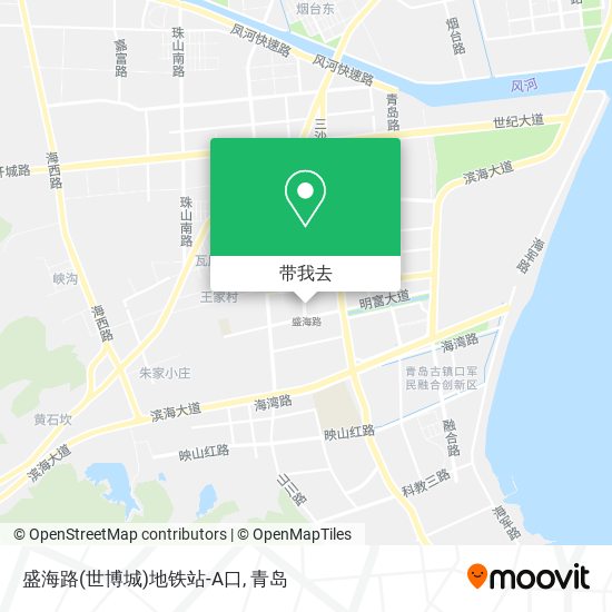 盛海路(世博城)地铁站-A口地图