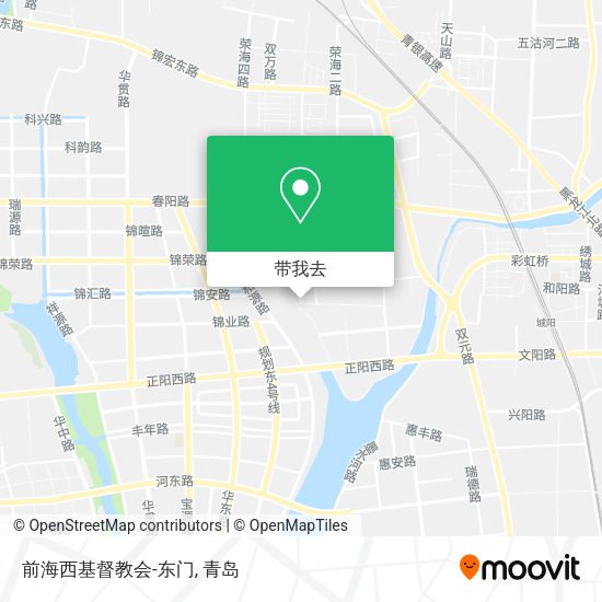 前海西基督教会-东门地图