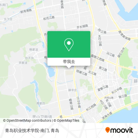 青岛职业技术学院-南门地图