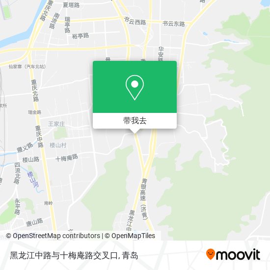 黑龙江中路与十梅庵路交叉口地图