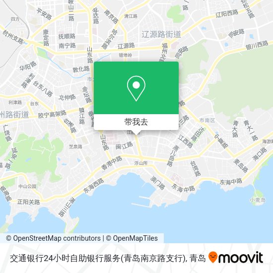 交通银行24小时自助银行服务(青岛南京路支行)地图