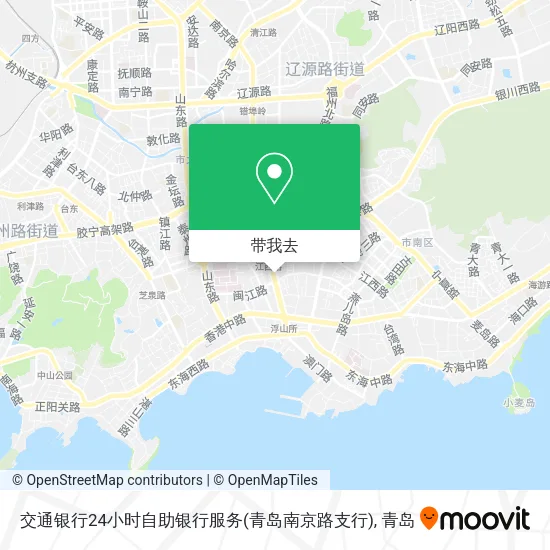 交通银行24小时自助银行服务(青岛南京路支行)地图