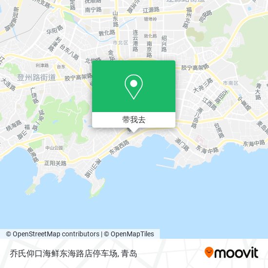 乔氏仰口海鲜东海路店停车场地图